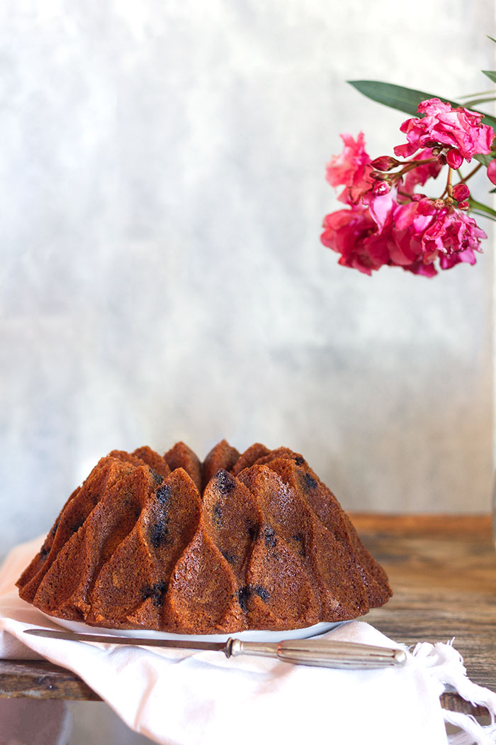 Bundt cake de arándanos