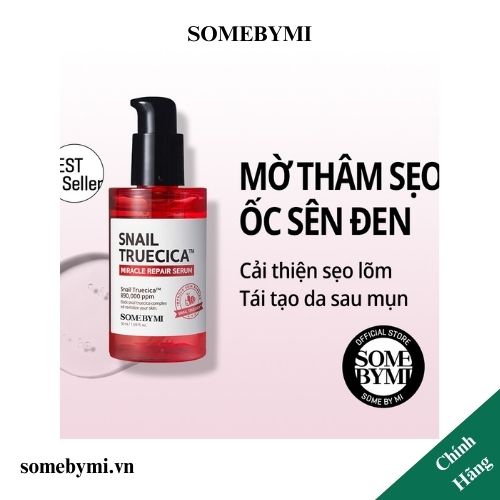 Tinh Chất Ốc Sên Đen Trị Sẹo Some By Mi Snail Truecica Miracle 50ml