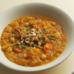 Squash Chickpea Lentil Stew