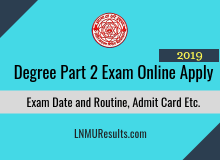 LNMU Part 2 Examination Online Apply 2019