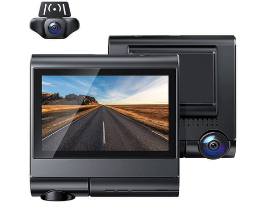SUPERAPEMAN 4K Front and Rear Dash Camera for Cars