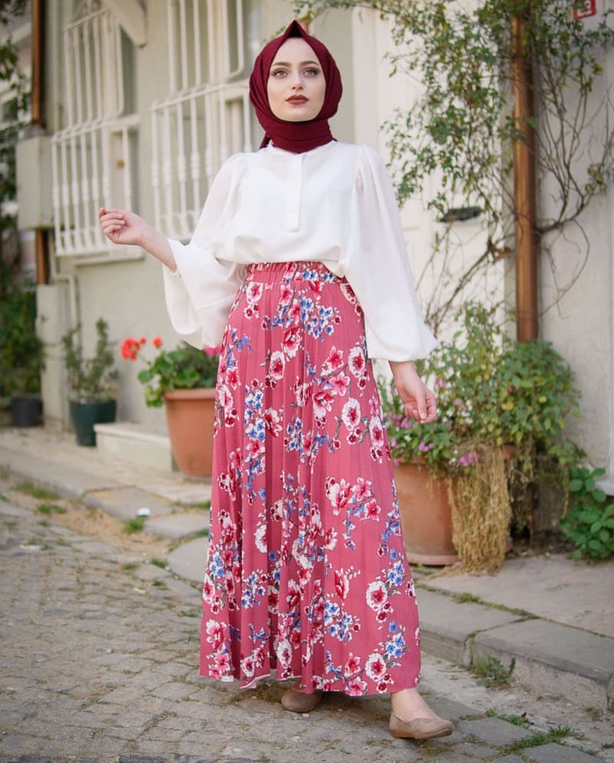 15 meilleures Robes  Hijab  Fleurie De 2022 Hijab  Fashion 