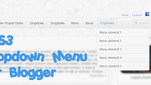 How to Add Neat CSS3 Dropdown Menu in Blogger