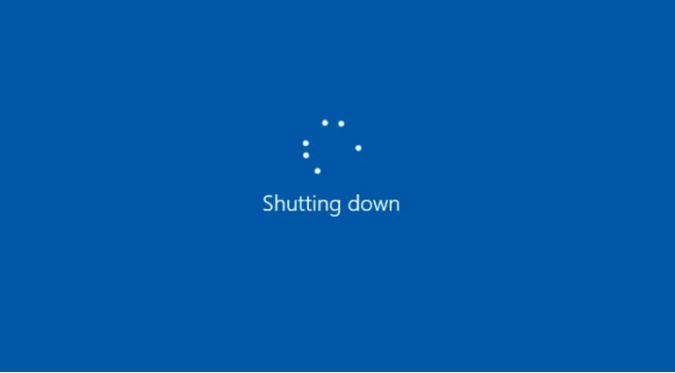 Shut down Windows 10 using CMD.