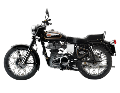 Royal Enfield 350 UCE side angle image;;