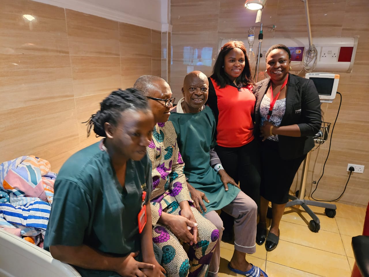 Peter Obi visits Sylvanus Okpala after undergoing surgery in Lagos