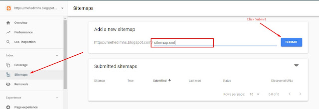 add your sitemap to your google search console