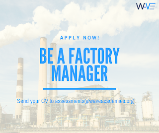 VACANCY FOR A FACTORY MANAGER