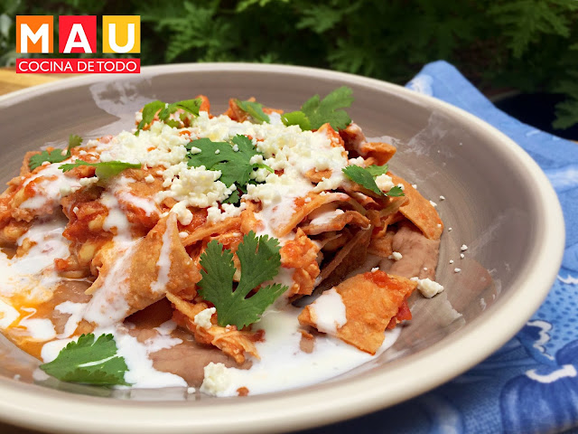 deliciosos chilaquiles rojos estilo tec