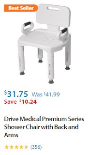 Walmart Shower Chair with Arms and Backrest 1