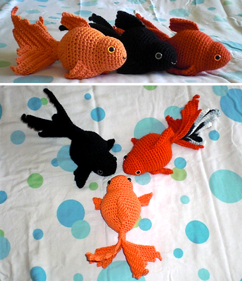 Fancy Goldfish Amigurumi - Free Pattern 