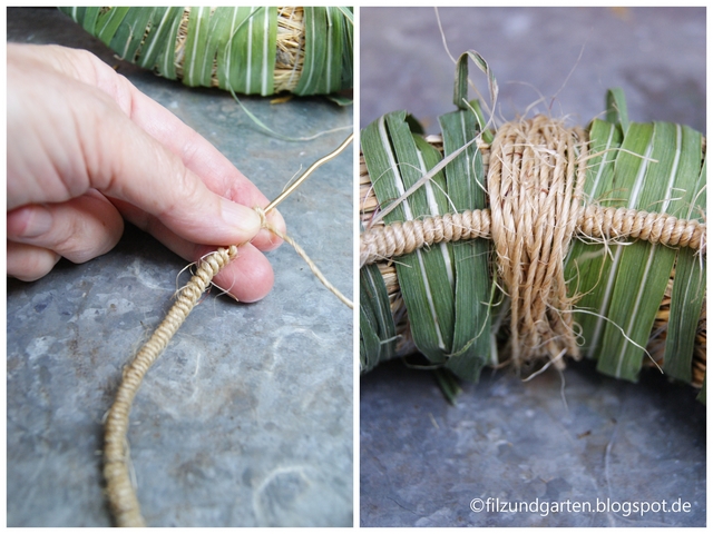 DIY - Sommerlicher Kranz mit getrockneten Stockrosen-Blüten