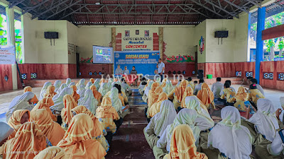 Ingatkan Tentang Bahaya Narkoba Kepada Siswa SMP, Ini Pesan Kasat Resnarkoba!