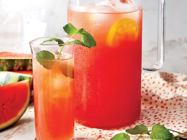 Sparkling Watermelon Lemonade #drink #summer