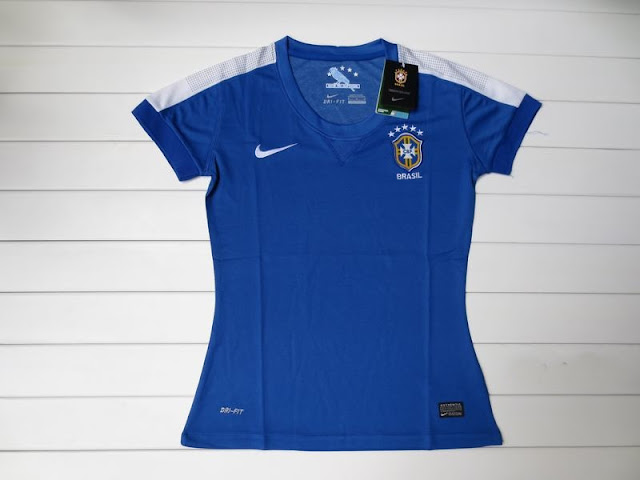 Jersey Brazil Away Ladies 2013