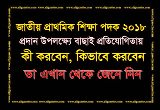 জাতীয় প্রাথমিক শিক্ষা পদক ২০১৮ প্রদান উপলক্ষে বাছাই প্রতিযোগিতায় কী করবেন, কিভাবে করবেন তা জেনে নিন