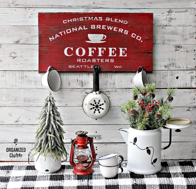 Photo of Christmas Coffee Themed vignette