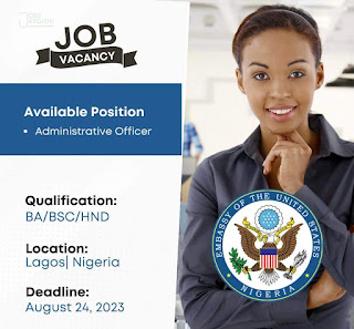 Opportunities :The US Embassy of Nigeria is accepting applications for its vacant position.