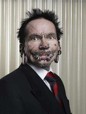 Most piercings on a male