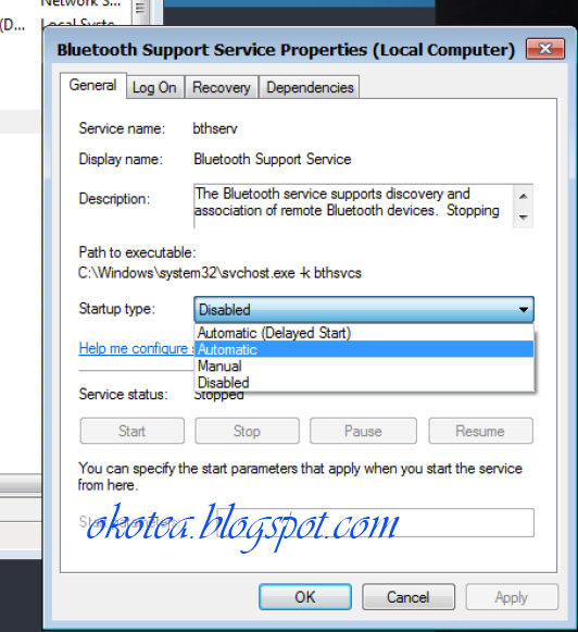 Bluetooth tidak terdeteksi di win7 pc