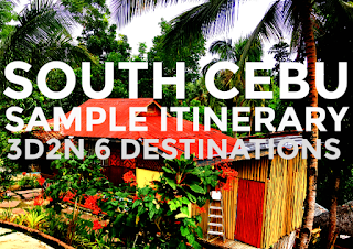 Round South Cebu Sample Itinerary - 6 Destinations 3D2N