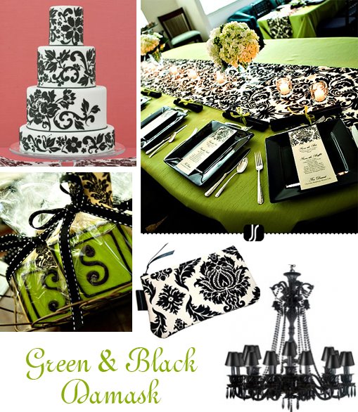 Black And White Damask Pattern