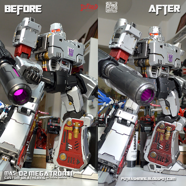 Transformers Megatron | MAS-02 Mega Action Series 18" | Customize Weathering by Putra Shining