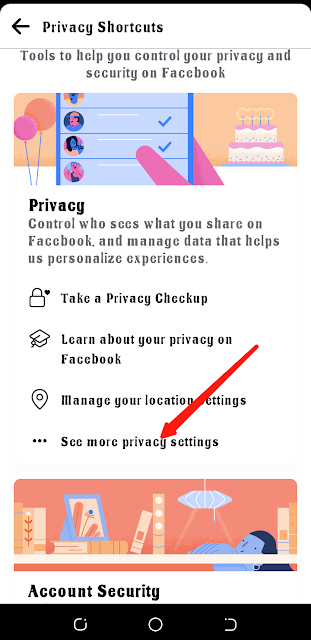 Facebook privacy shortcuts