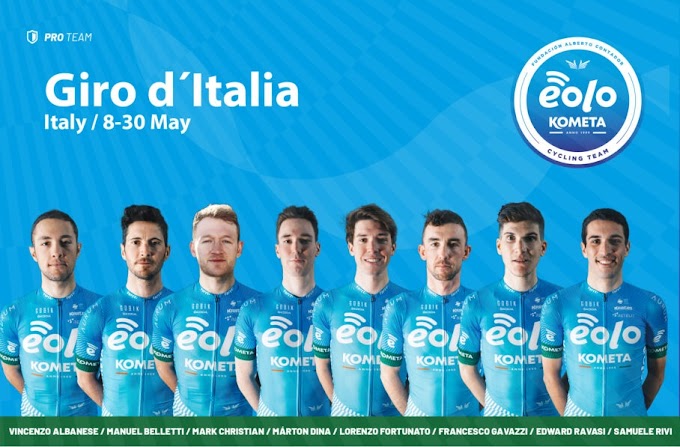 El Eolo - Kometa define el equipo que disputará el Giro de Italia