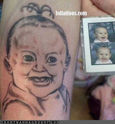 Baby Portrait Tattoos Went Wrong