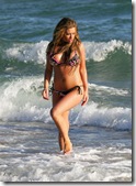 FILE PHOTOS: Bianca Gascoigne On The Beach In Spain (USA AND OZ ONLY)