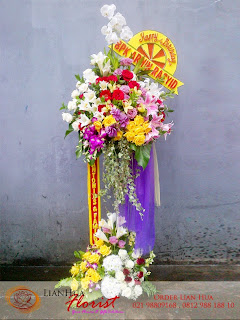 bunga standing flowers, bunga standing besar & mewah, bunga ucapan pernikahan, bunga ucapan selamat & sukses, congratulations flowers, toko bunga jakarta