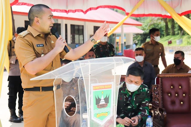 Wagub Audy Puji Percepatan Capaian Vaksinasi di Sijunjung