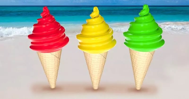 Do you know the color of these ice creams？