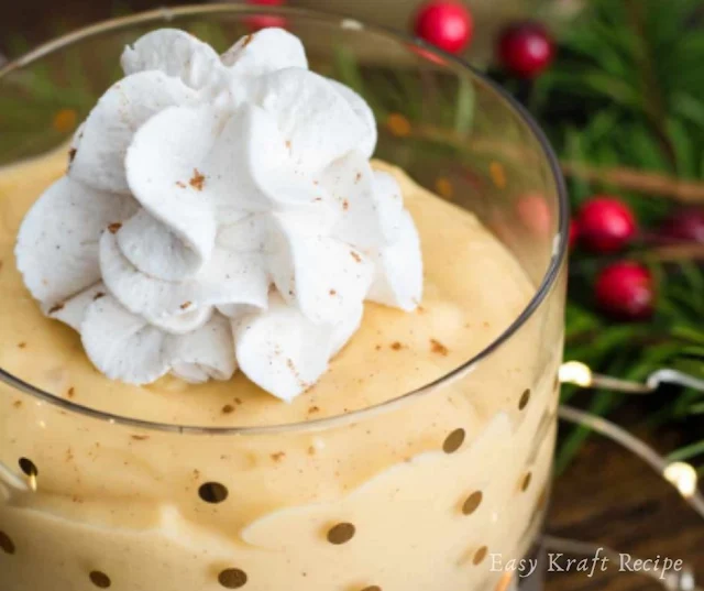 HOMEMADE PUDDING MADE WITH EGGNOG