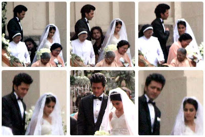 Actress Genelia and Riteish marriage photos