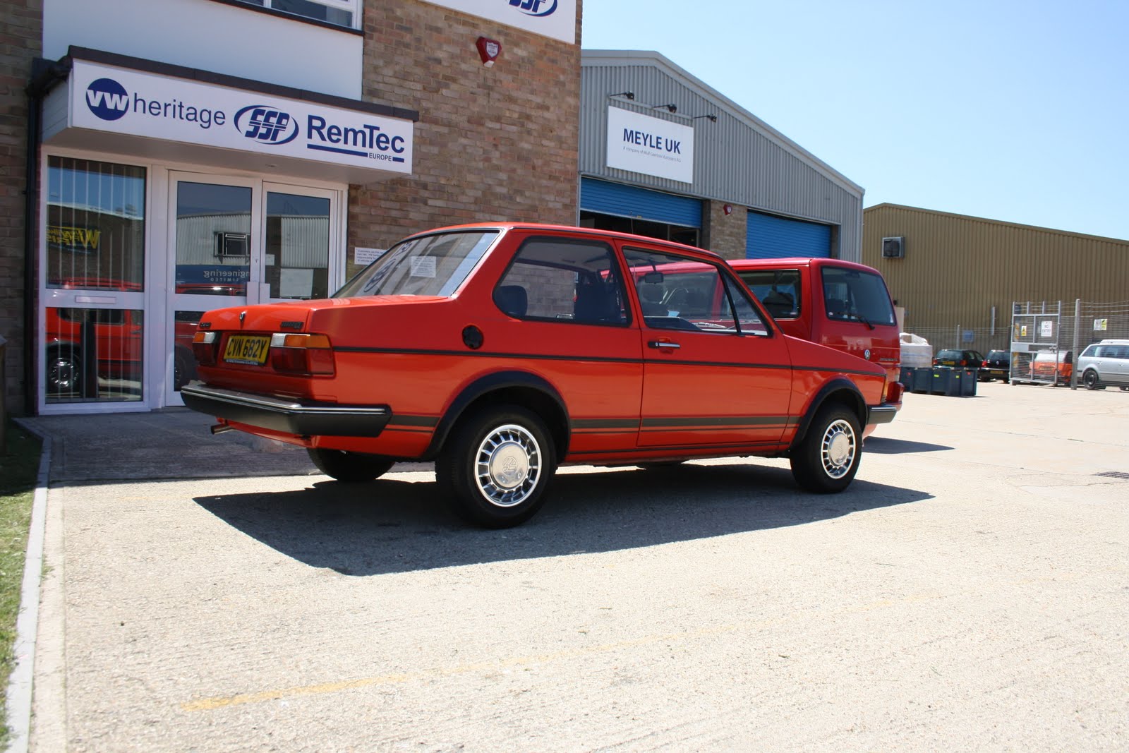 Red and Rare Jetta Mk1 Coupe