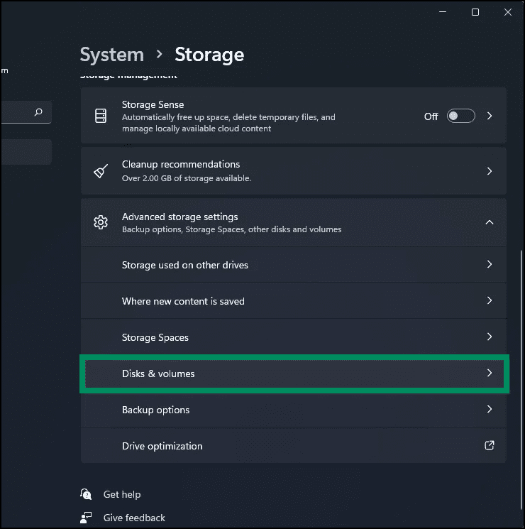 7-Settings-Disks-volumes