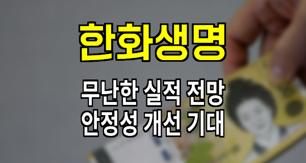 한화생명, 무난한 실적 전망과 안정성 개선 기대