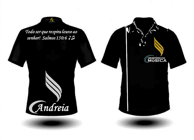 Modelo de Camisa Uniforme para Clube de Jovens Adventista, Ministério da Música e Desbravadores