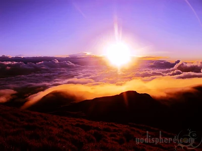 Famous Sunrise with sea of clouds at the peak of Mt. Pulag in Benguet 