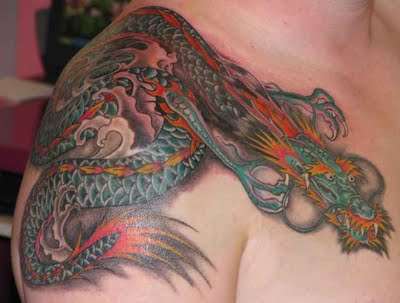 Arm Japanese Dragon Tattoo Style