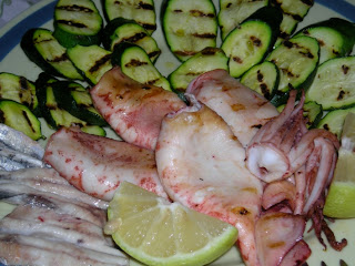 Grilled squid