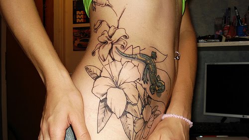 Flower Hip Tattoos