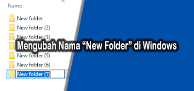 Mengubah Nama Default New Folder
