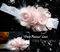 Bandana Mutiara Femma Lace Pink