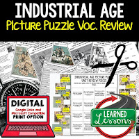 American History Picture Puzzles are great for TEST PREP, UNIT REVIEWS, TEST REVIEWS, and STUDY GUIDES