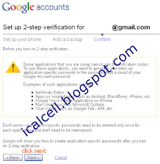 Confirm Setup - Protect Google Account With 2-Step Verification