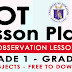 LESSON PLANS for CLASS OBSERVATIONS (CO) Free Download