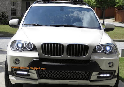 Lampu LED DRL BMW E70 - Contoh Terpasang